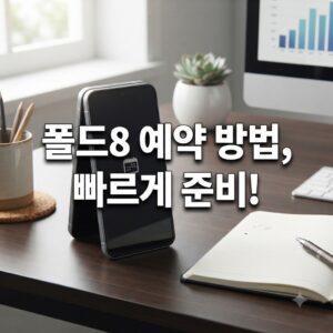 신지모루 폴드8 예약 방법, 빠르게 준비하는 절차 한눈에