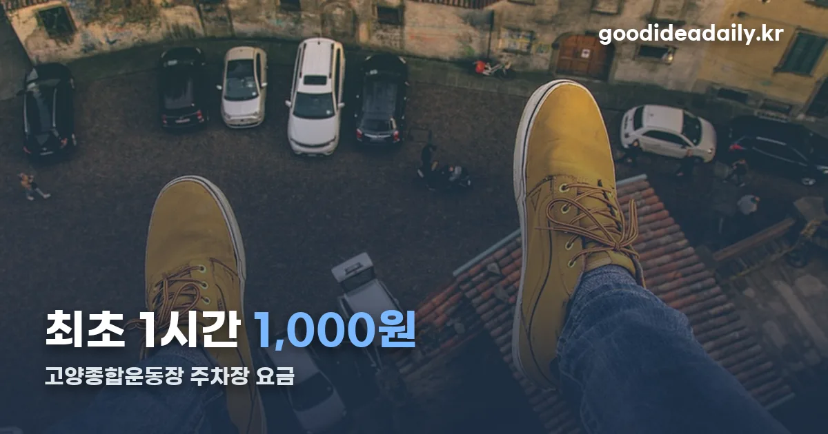 고양종합운동장 주차장 요금 정리 썸네일