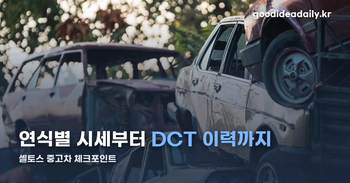 셀토스 중고차 정리 썸네일