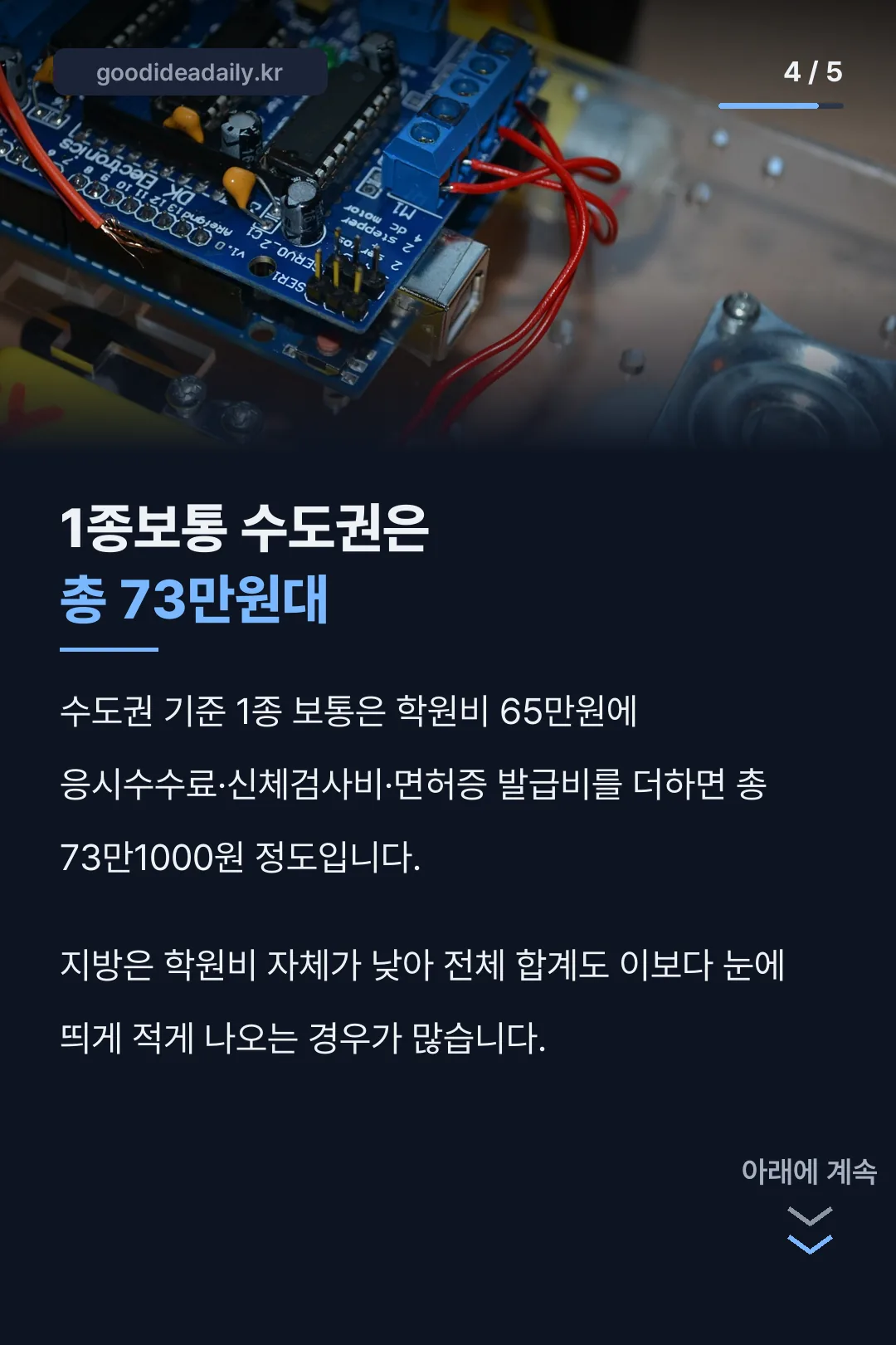 수도권 세부 비용