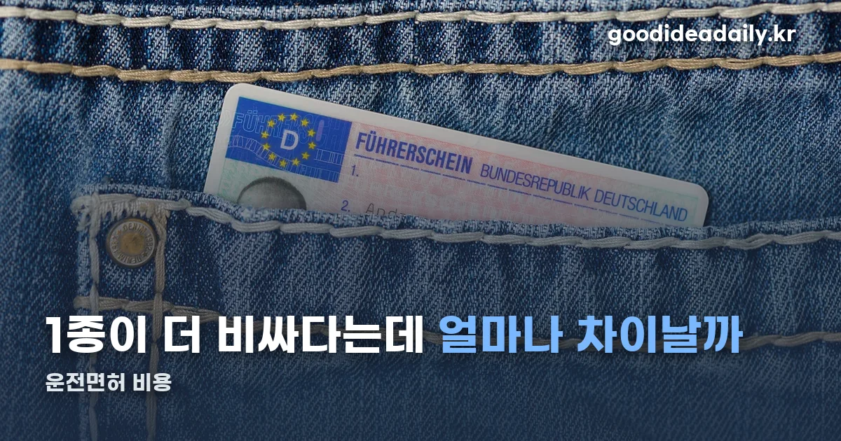 운전면허 비용 정리 썸네일